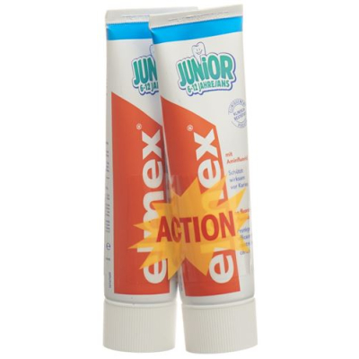 Elmex junior dantų pasta duo 2 tube 75 ml