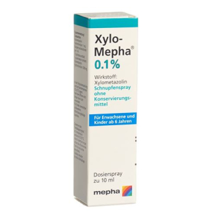 Xylo-Mepha 投与スプレー 0.1% 大人用ボトル 10 ml