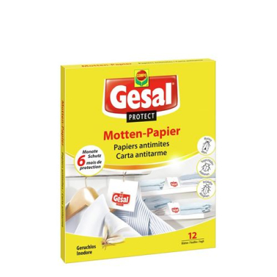 Papier proti moliam Gesal PROTECT 12 ks