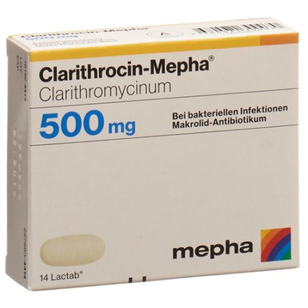 Clarithrocin-Mepha Lactab 500 mg 20 viên