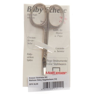 Malteser baby nail scissors angled 7.5 cm លេខ 12