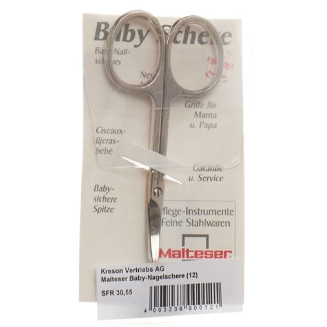 Malteser Baby Nail Scissors Angled 7.5 cm លេខ 12