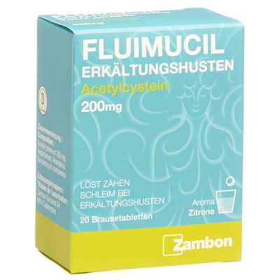 Fluimucil Erkältungshusten Brausetabl 200 mg 20 Stk