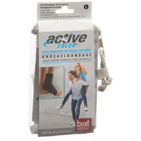 Bort Active Color Ankle Brace XL + 25 სმ შავი