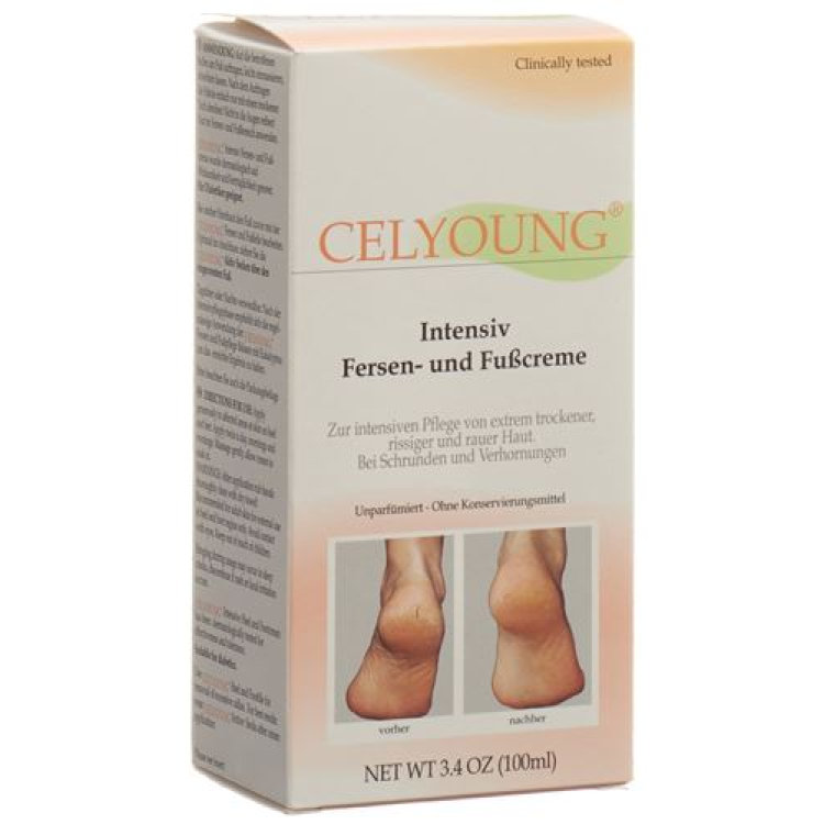 CELYOUNG Crème Talons et Pieds Tb 100 ml