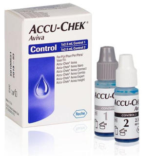 Solution de contrôle Accu-Chek Aviva 2 x 2,5 ml