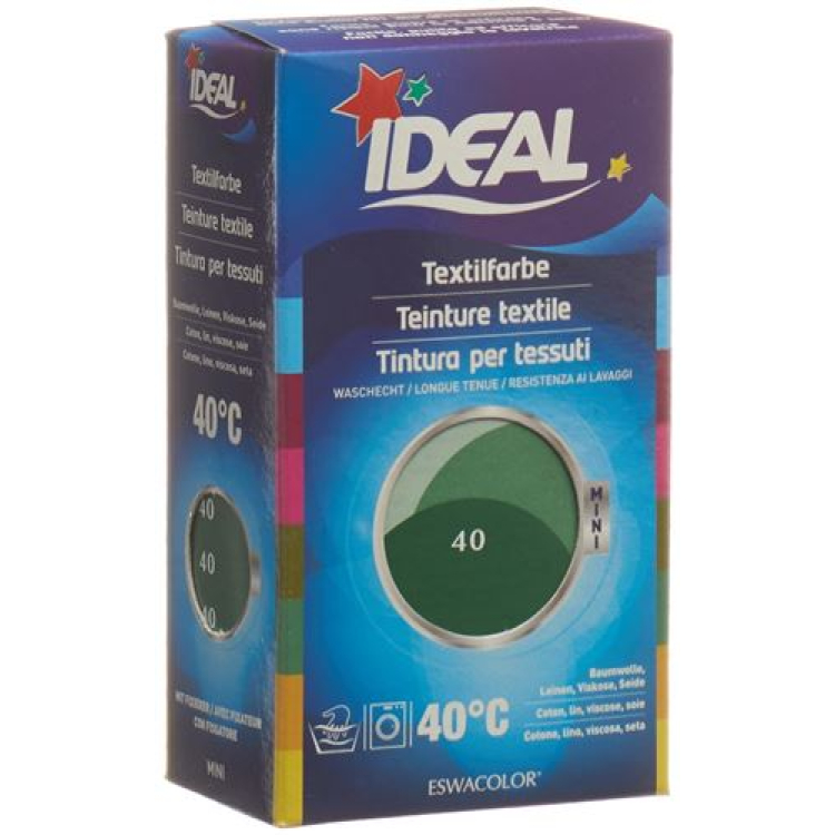 IDEAL MINI Cotton Spalva No40 vidutiniškai žalia