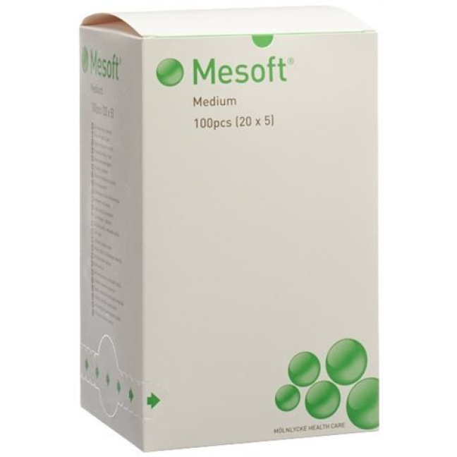 Круглый тампон Mesoft NW 35 мм, стерильный, 20 x 5 шт.