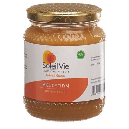 SOLEIL VIE Thyme Honey ორგანული 500გრ