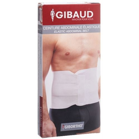 GIBAUD waist belt elastic size 4 106-120cm white