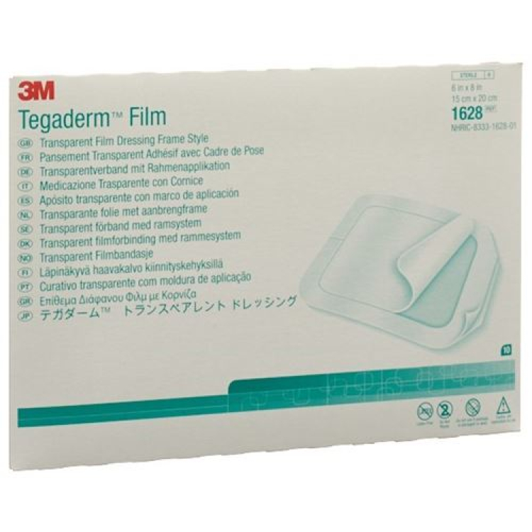 3M Tegaderm transparent forbindingsfilm 15x20cm 10 stk