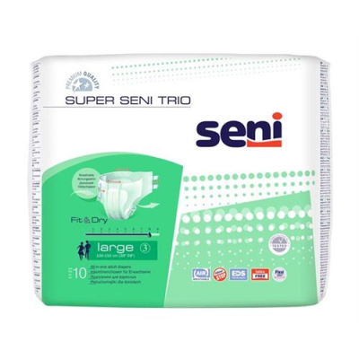 Super seni trio шээс ялгаруулах өмд l 3.saugkraft битүү систем амьсгалдаг 10ш