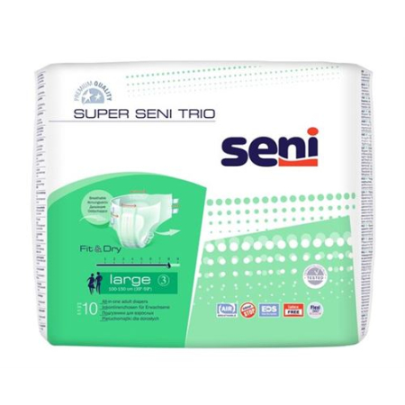 Super Seni Trio incontinence shorts L 3.Saugkraft closed system breathable 10 pcs