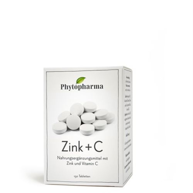 Phytopharma cink + C 150 tabletta