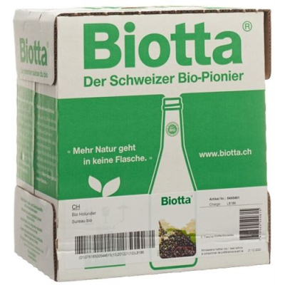 Biotta hyldebær bio fl 6 5 dl