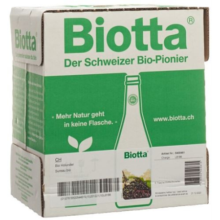 Biotta Elderberry Bio Fl 6 5 дл
