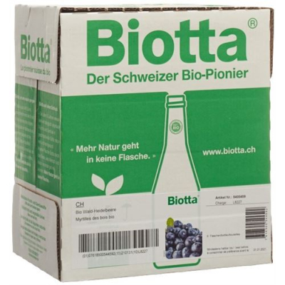 Biotta lesní borůvka bio fl 6 5 dl