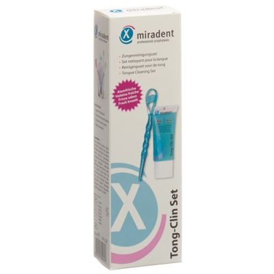 Miradent tong-clin set 50ml + gel tongue cleaner