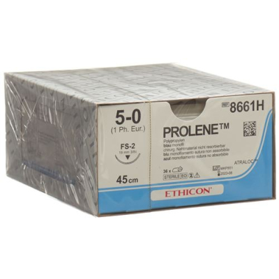 Prolene 45cm mėlyna 5-0 fs-2 36 vnt