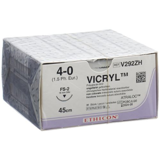 VICRYL 45cm non teint 4-0 FS-2 36 pcs