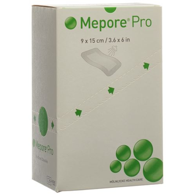 Mepore pro wondverband 15x9cm wondkussen 9x5cm steriel 40 st