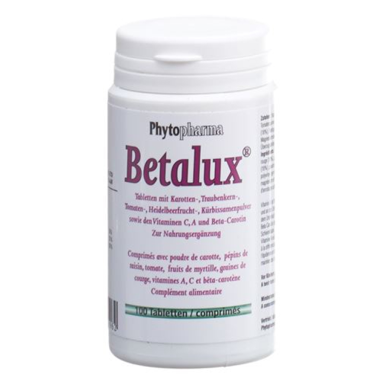 PHYTOPHARMA Betalux Tabl 100 Stk