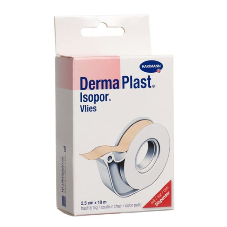 Dermaplast Isopor fixačná náplasť 2,5cmx10m fleece pleťová disp