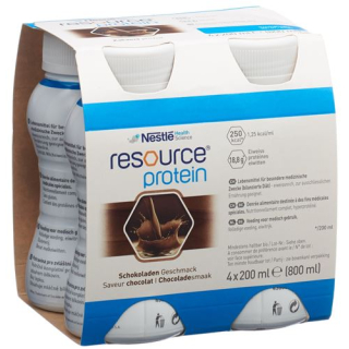 Resource Protein Chocolate 4 x 200ml