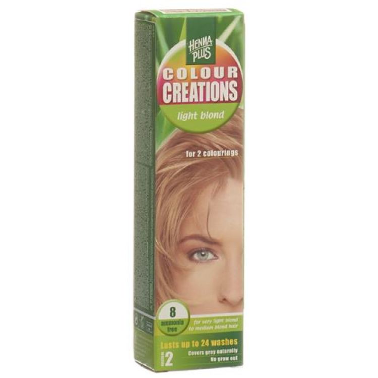 HENNA COLOR Créations Blond Clair 8 60 ml