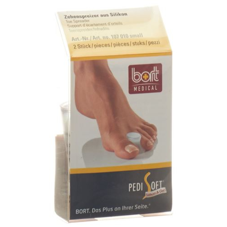 BORT PediSoft Toe spreader តូច 2 កុំព្យូទ័រ