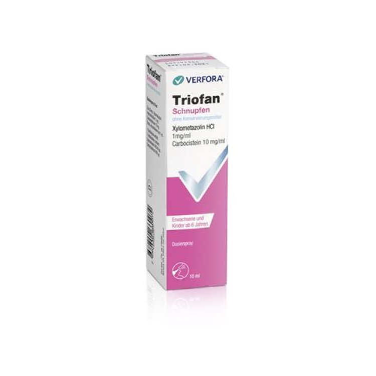 Triofan rhinitis uten konserveringsmiddel doserspray for voksne og barn 10 ml