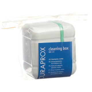 Curaprox BDC 111 prosthesis cleaning container mint