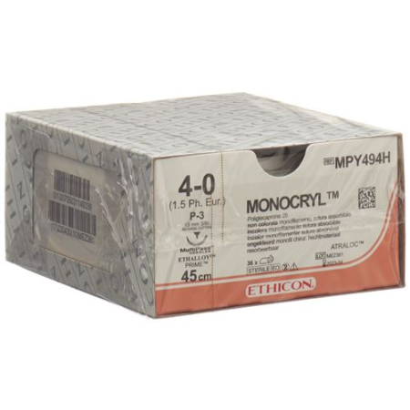 MONOCRYL 45cm Boyasız 4-0 P-3 Multip 36 Adet