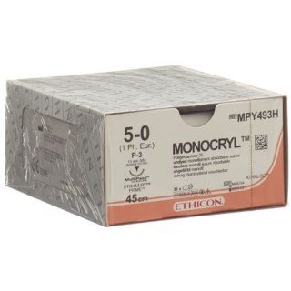 MONOCRYL 45cm undyed 5-0 P-3 Multip 36 pcs