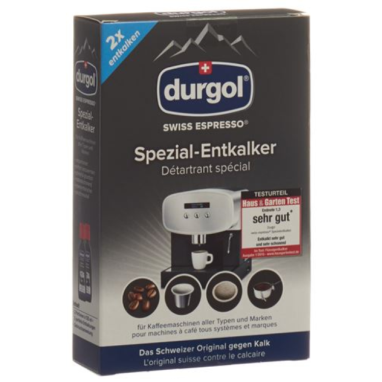 durgol swiss espresso special descaler 2 x 125 мл