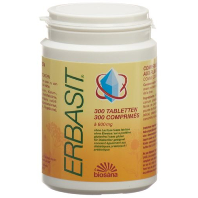 Erbasit basic mineral salt with herbs without lactose 300 tablets