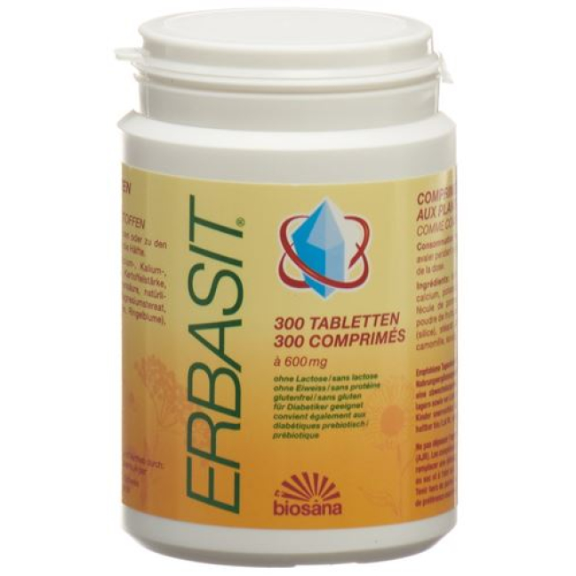 Erbasit Basic Mineral Salt with Herbs without Lactose 300 tablets