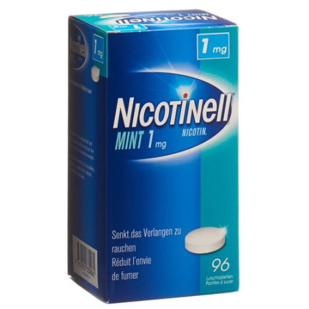 Nicotinell Lutschtabl 1 mg miętowy 96 szt