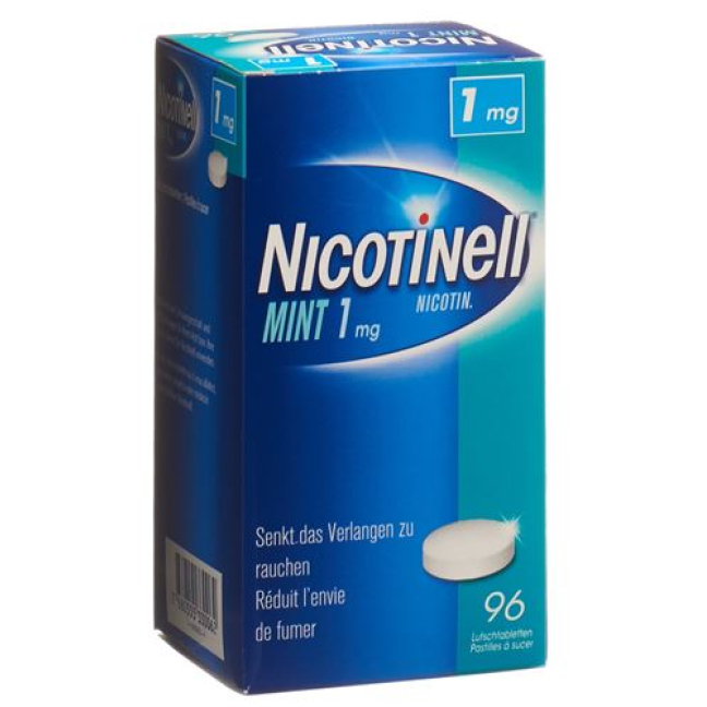 Nicotinell Lutschtabl 1 mg mynte 96 stk