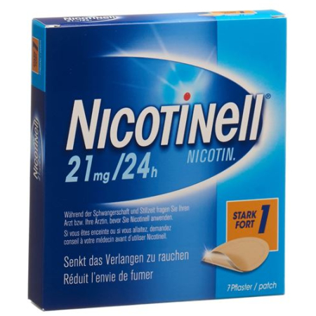 Nicotinell 1 fuertemente Matrixpfl 21 mg / 24h 7 uds