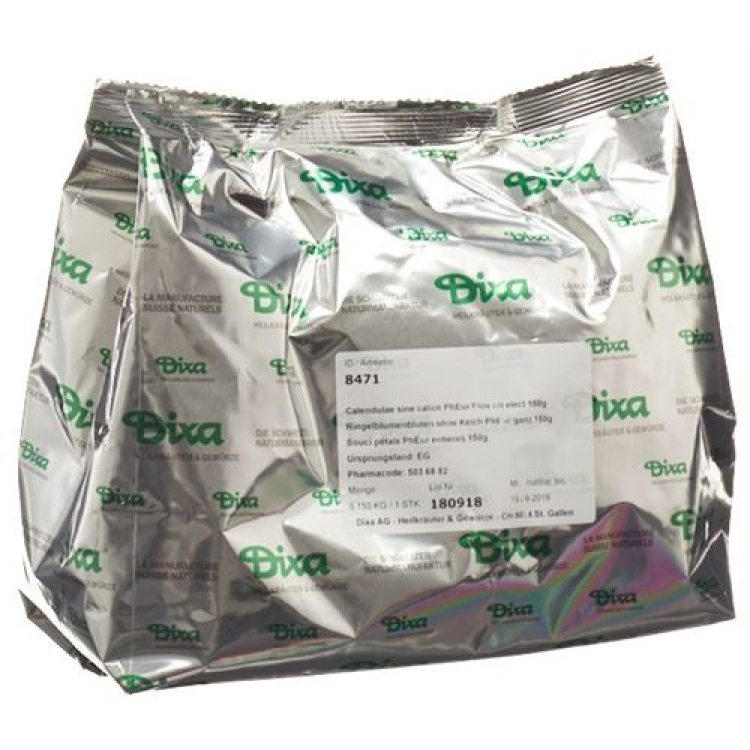 꽃받침이 없는 Dixa 금잔화 PhEur 전체 1kg