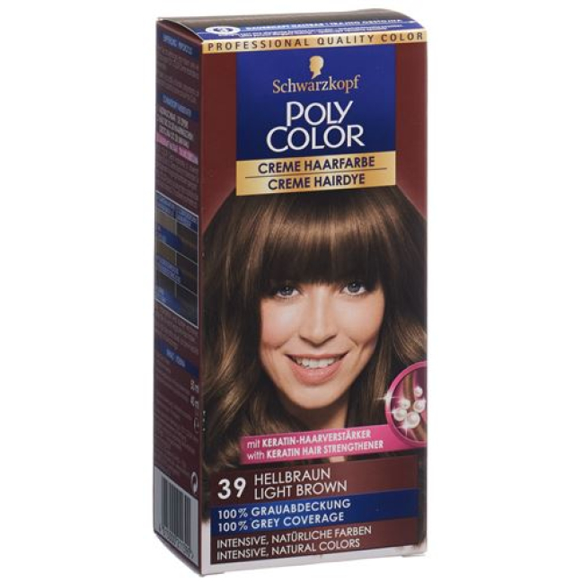 POLYCOLOR krem ​​boja za kosu 39 svijetlosmeđa