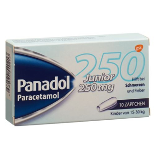 Panadol Junior Supp 250 mg 10 unid.