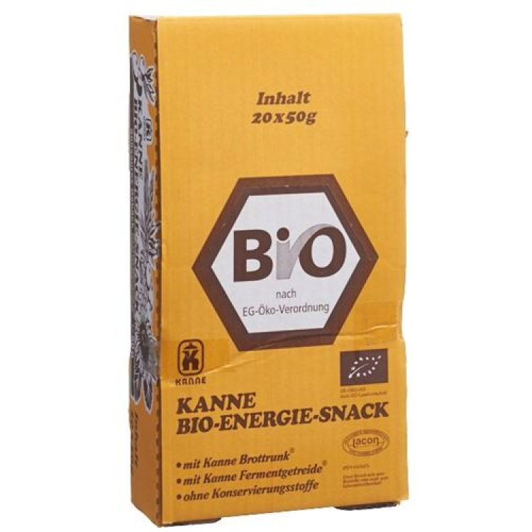 Kanne Økologisk Energibar 20 x 50 g