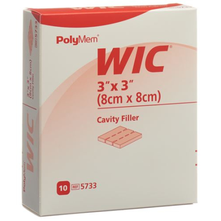 PolyMem WIC sårfylder 8x8cm steril 10 stk