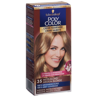 POLYCOLOR cream hair color 35 medium blonde