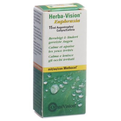 Herba vision euphrasia øjendråber 15 ml fl