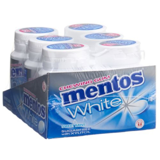 Mentos gum white sweet mint 6 x 75 g