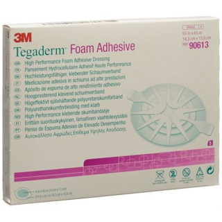 3M Tegaderm Foam 10x11cm oval adhesive 5 pieces
