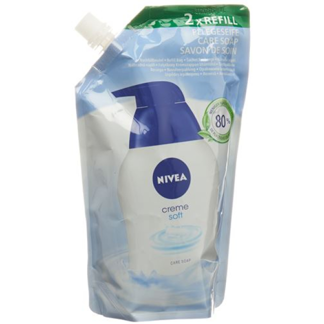 Nivea Care Soap Creme Soft wkład uzupełniający 500 ml